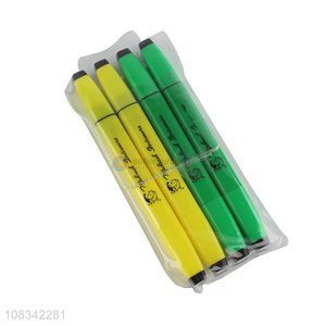 High quality 4pcs highlighter pen marker pen set for sale