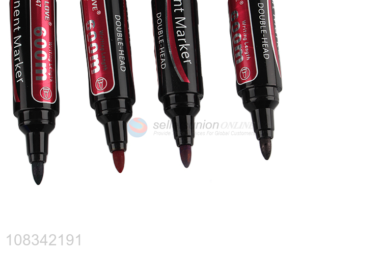 Factory price double-head marker pen office whiteboard pen