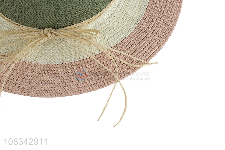 Newest Summer Beach Cap Ladies Straw Hat Sun Hat
