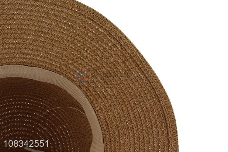 Hot Sale Fashion Sun Hat Wide Brim Straw Hat With Bowknot