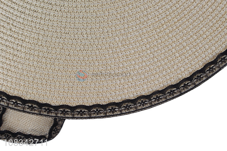 Factory Wholesale Summer Sun Hat Floppy Straw Hat