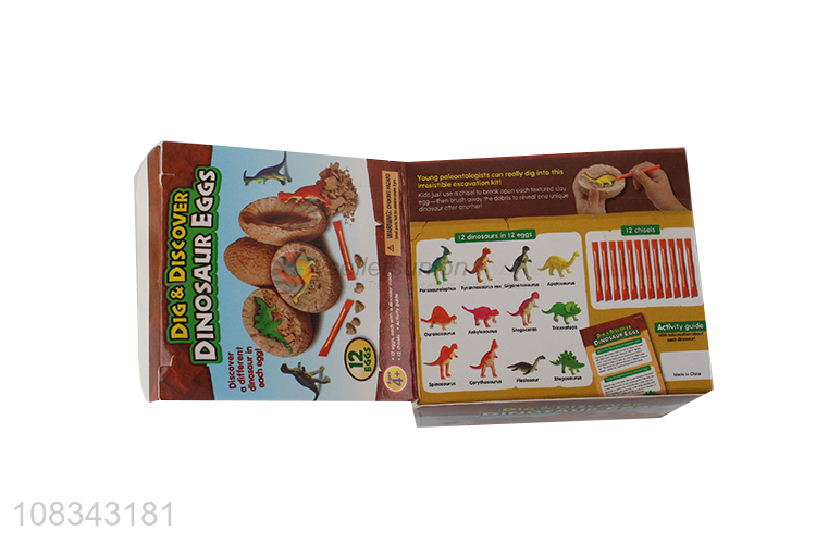 New arrival dig and discover dinosaur eggs fun archaeology toy