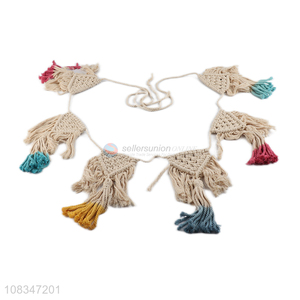 Custom Bohemian Decoration Woven Tassel Wall Hanging