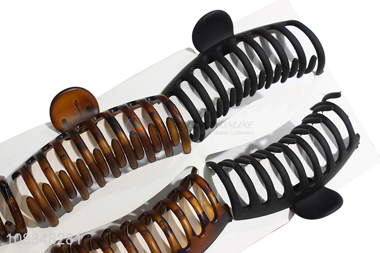 Hot selling women hair claw clips non-slip plastic hair clamps