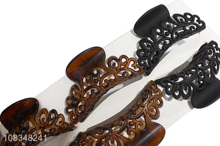 Good price stylish hair jaw clips custom plastic hair clamps