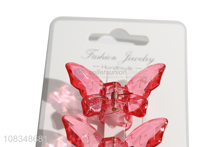 Wholesale cute mini butterfly hair claw clips for women girls