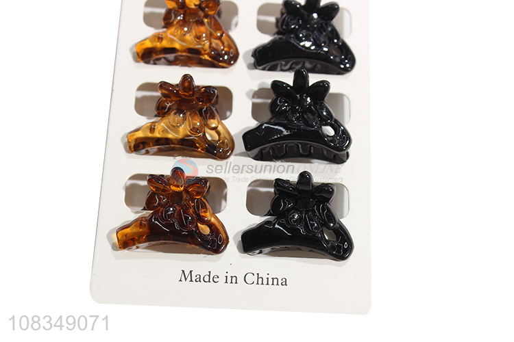 Factory supply cute hair claws fashion hairpin for ladies