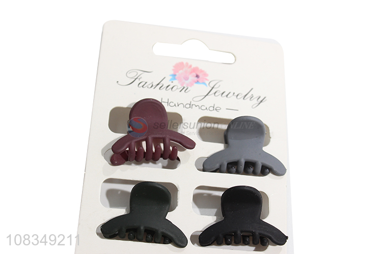 Hot sale simple frosted hairpins ladies decorative hair claws