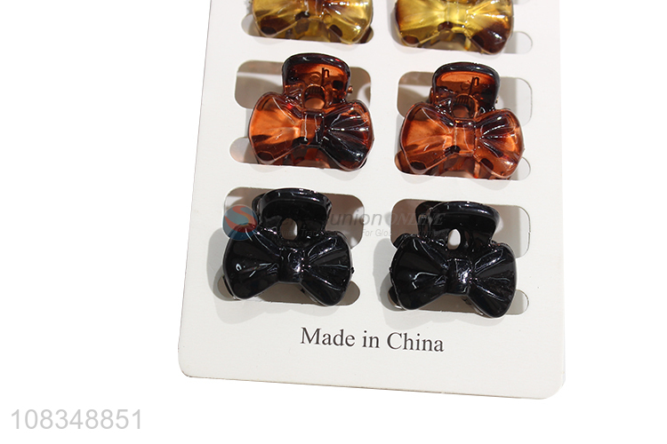 Yiwu wholesale fashion plastic hair clips hair claws for ladies