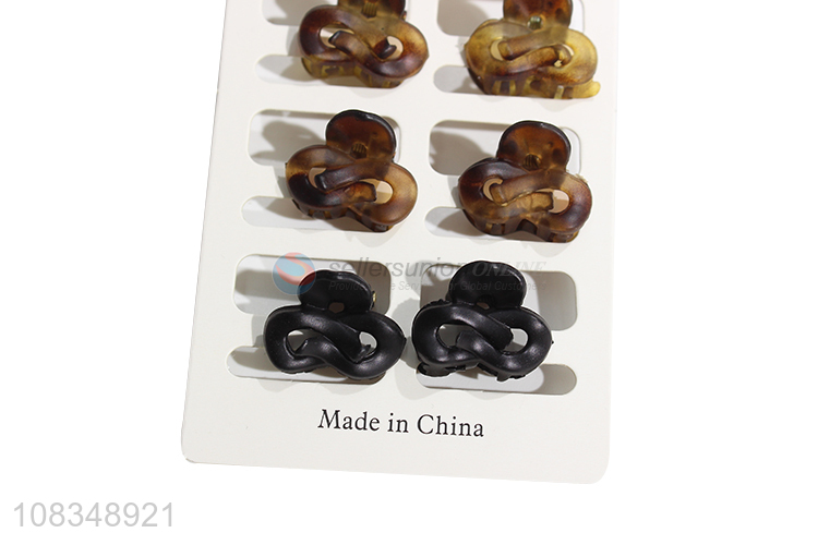 Low price wholesale fashion hairpins plastic hair claws