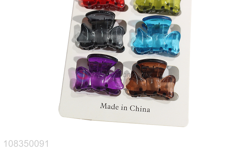 Yiwu market bowknot shape women ladies fashion hair claw clips