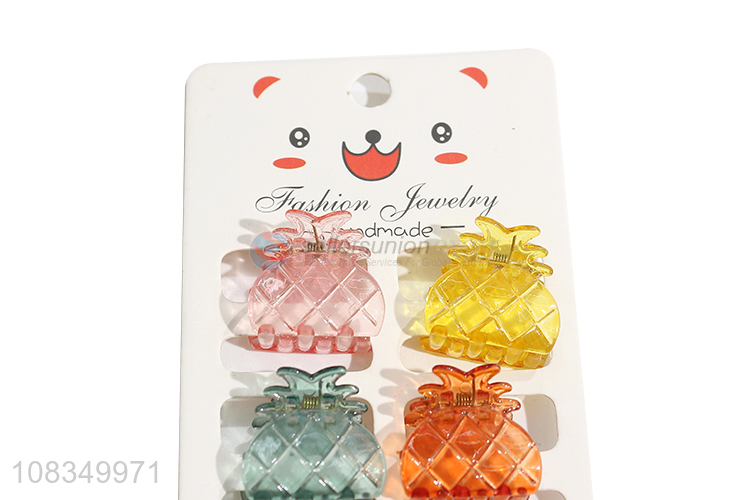 Good price pineapple shape girls hair claws clips for decoration