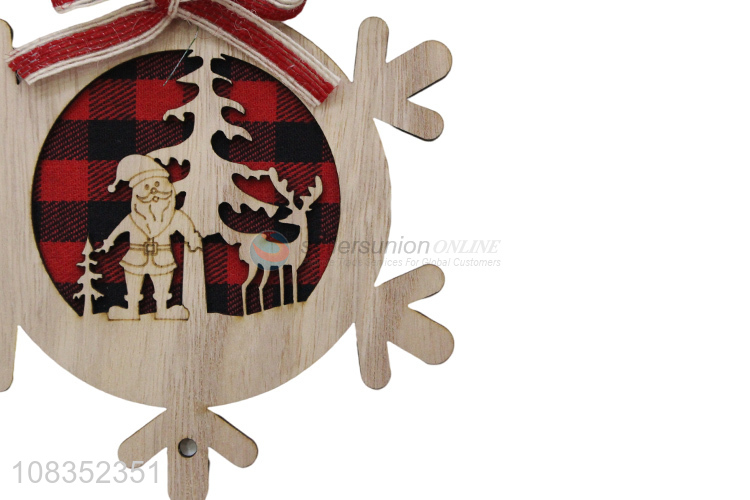 Best Quality Christmas Decoration Wooden Craft Hanging Ornament