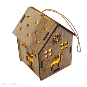 Popular <em>Wooden</em> <em>Craft</em> Hanging Houses With Candle Light