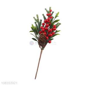 Good sale home decoration christmas branch with red berry