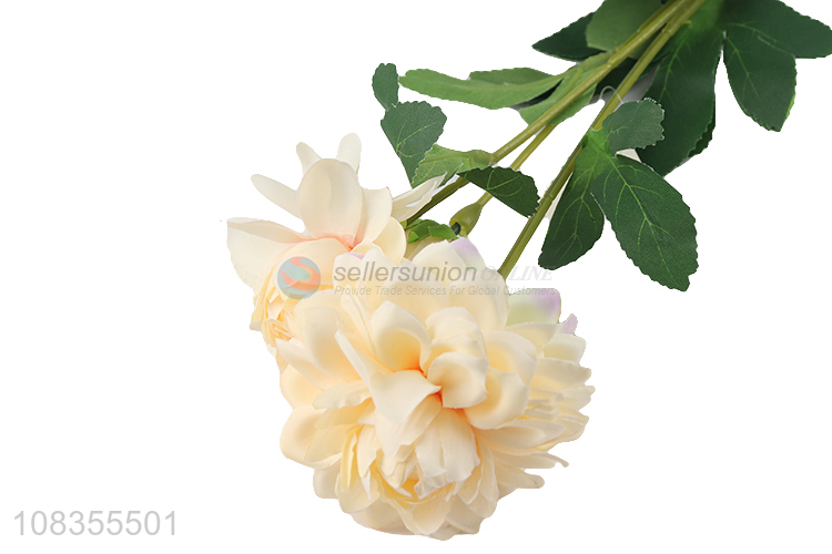 Yiwu wholesale creative silk cloth peony artificial flower