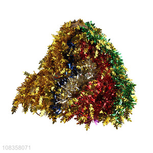 Hot products colourful xmas tree christmas hanging tinsel