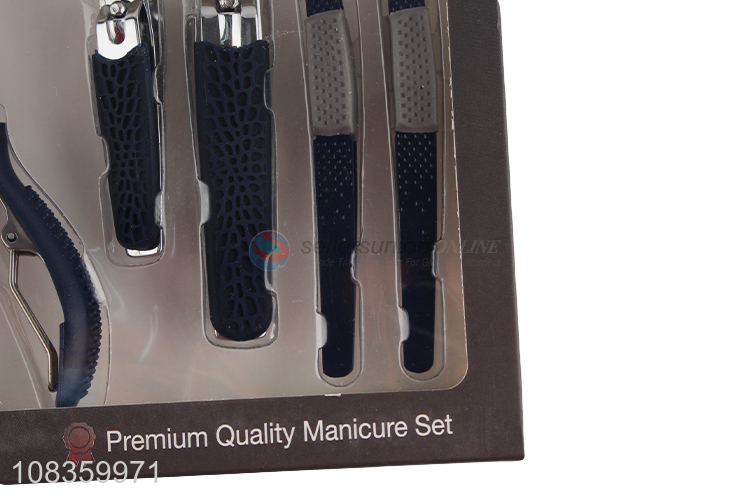 High quality 5 pieces manicure set stainless steel nail clipper set
