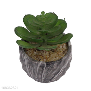 Top quality simulation bonsai fake plant potting with ceramic pot