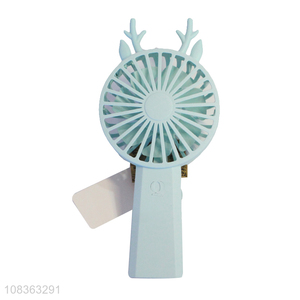 New arrival low noise handheld rechargeable fan for home and office