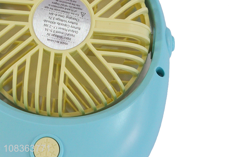 Wholesale mini rechargeable desk fan for indoor outdooor travel