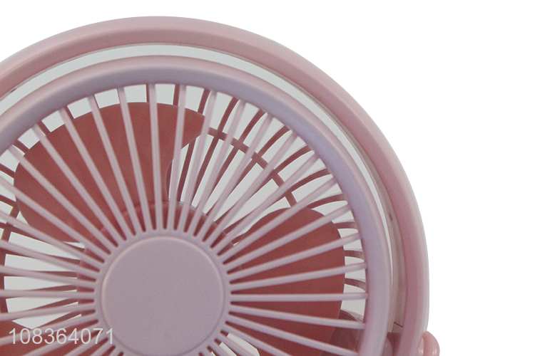 Custom logo mini usb fan rechargeable desk fan for home and office