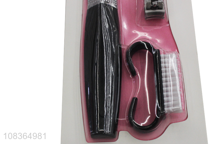 Wholesale 3 pieces manicure pedicure set foot rasp nail clipper set