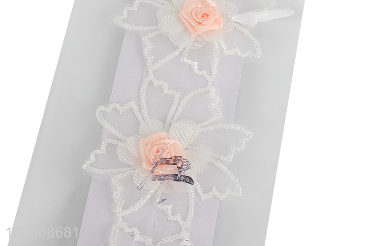 New arrival lace flower headband girls temperament hair band