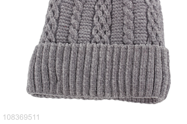 China products warm winter beanies hat knitted hat for sale