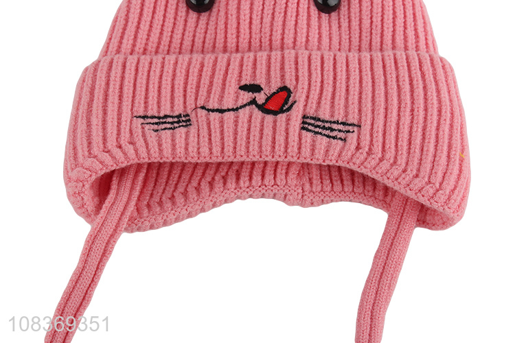 Factory supply cartoon kids thickened earmuffs hat winter hats