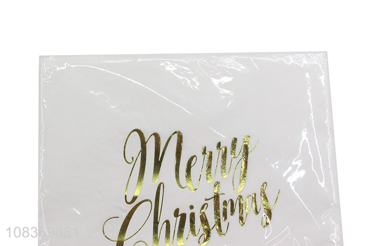 Good sale food-grade tissue Christmas party paper napkins