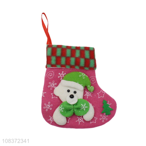 Hot Sale Colorful Christmas Socks Christmas Tree Ornaments