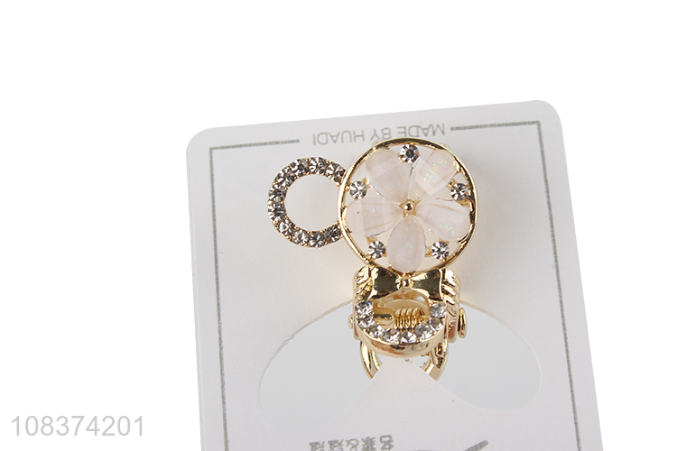 Factory direct sale fashion women mini hair claws with diamond