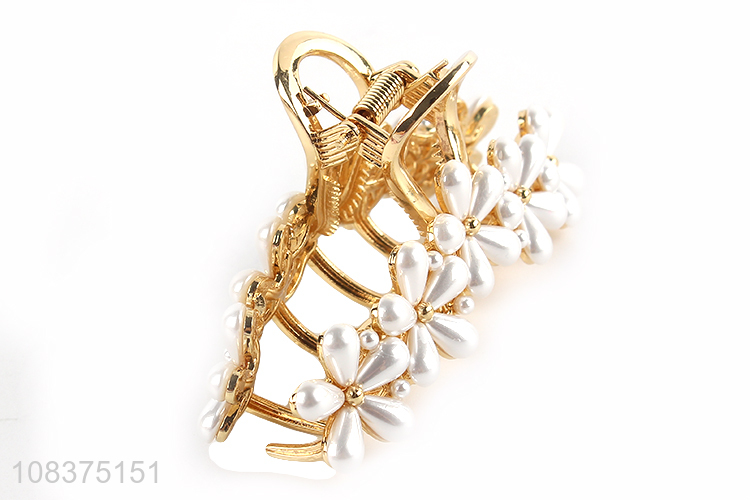 Yiwu factory pearl long hair claws hair accessories