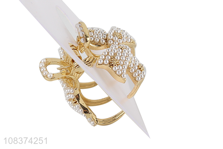 Best selling decorative mini hair claws with pearl