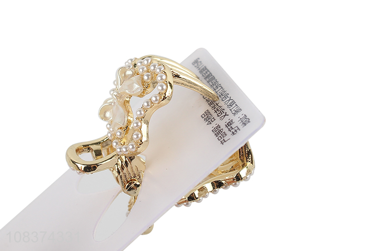 Good quality pearl decoration women mini hair claws