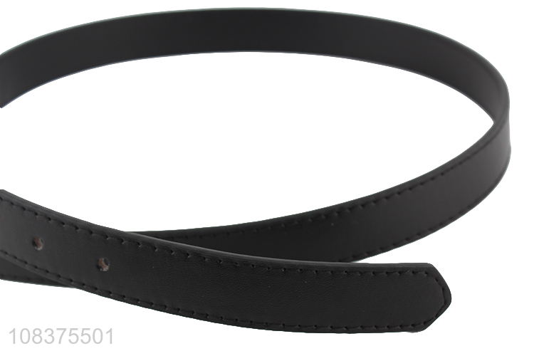 Hot product women's waist belt pearl alloy buckle belt for dress