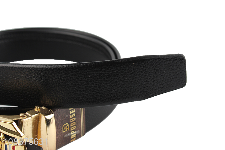 Factory price men's casual dress belt automatic buckle ratchet belt