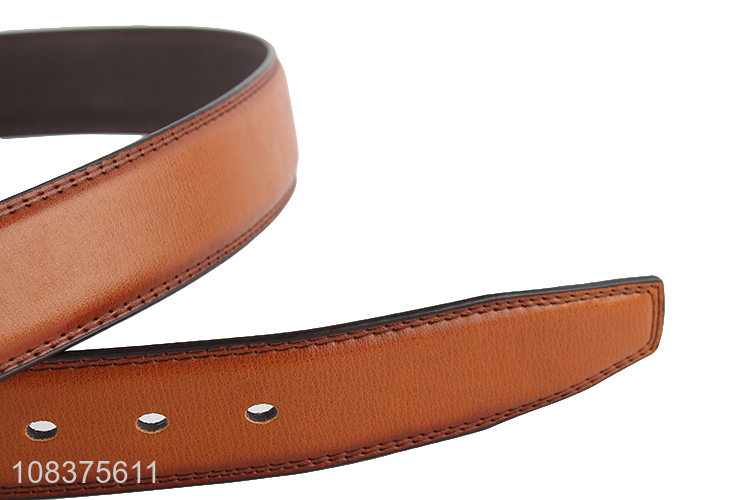 Hot product men's casual dress belt pin buckle faux leather belt