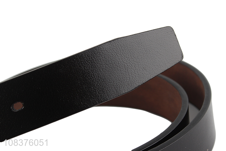 Factory price men's casual jeans belt single prong buckle belt