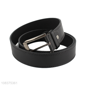 Promotional men's casual belt jeans belt with single prong buckle