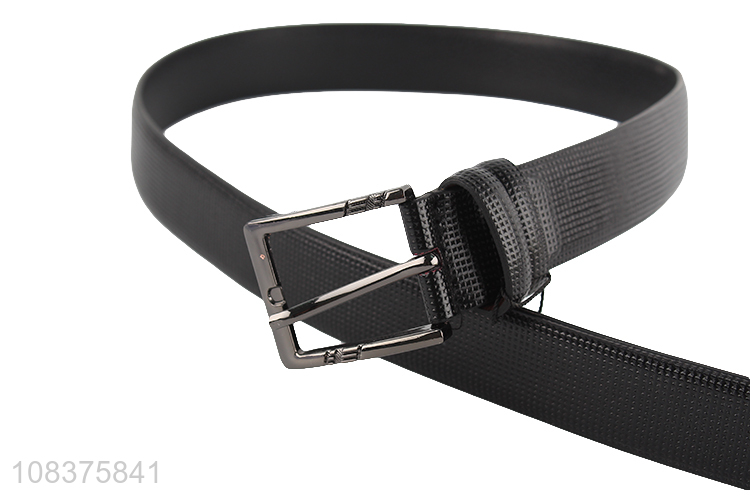 High quality men's pin buckle belt everyday casual dress belt