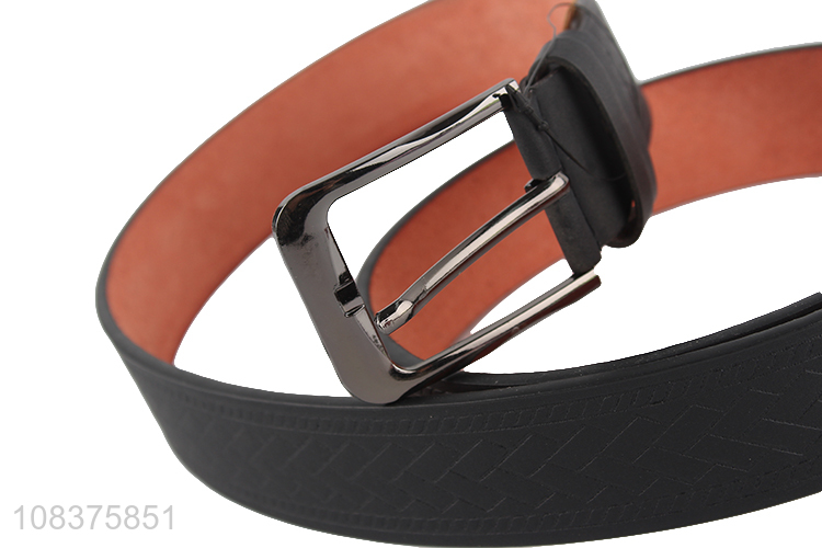 Hot selling men's pu leather belt durable casual dress belt