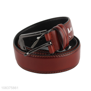 Yiwu market men's pu leather trousers belt retro jeans belt