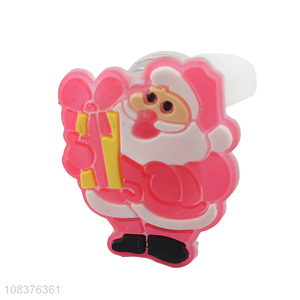 Low Price Wholesale Santa Claus Glowing Ring Finger Ring Toys