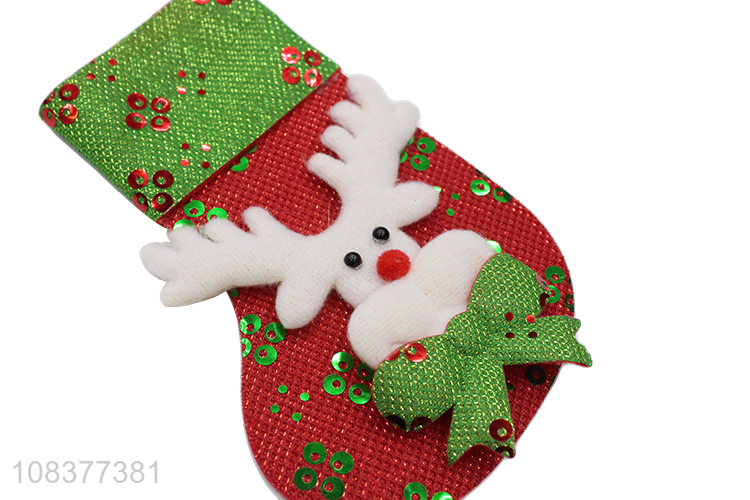 Cute design christmas decoration hanging christmas socks