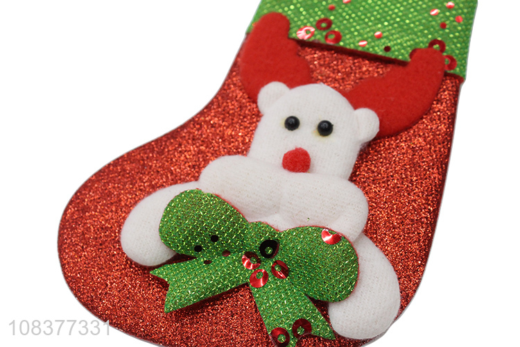 Factory direct sale hanging ornaments christmas socks wholesale