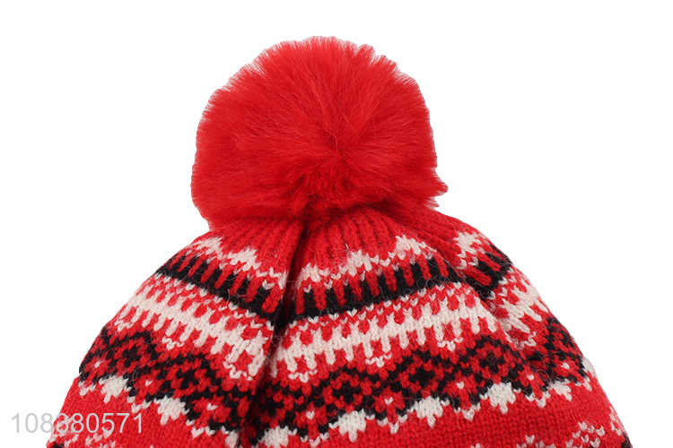 Best Quality Kids Knitted Hat Baby Earmuffs Hat