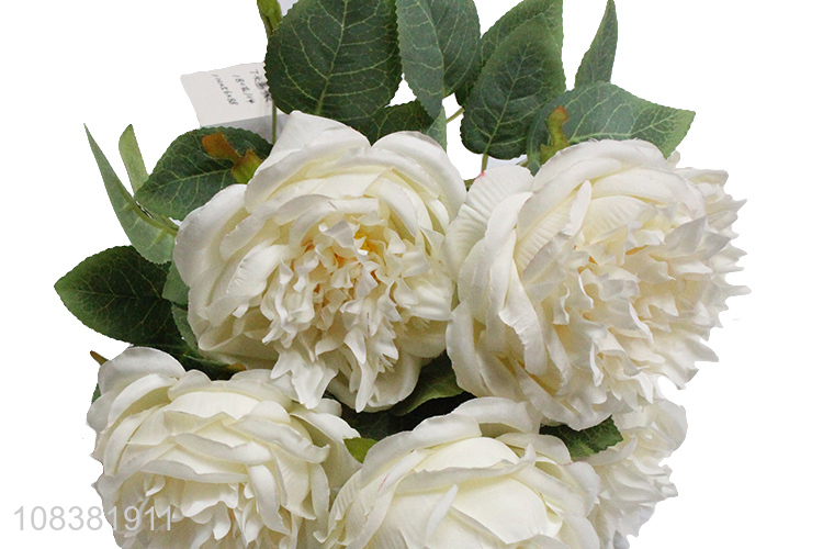 Hot products white 7heads decorative simulation flower for sale