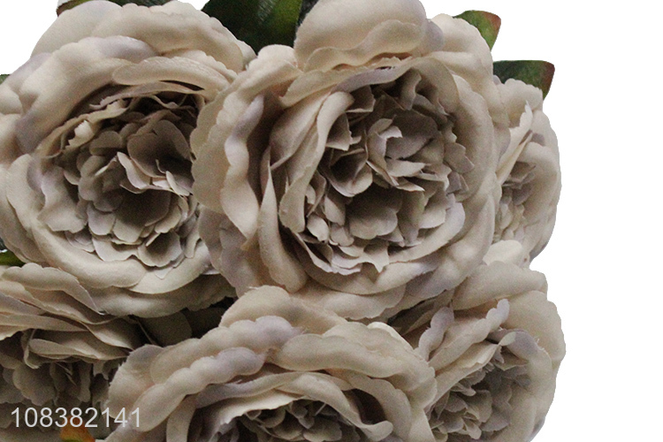 Most popular 9heads decorative artificial flower for sale